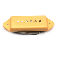 2 Pieces Vintage Design Dog Ear P90 Pickup Black Cover Electric Guitar Part