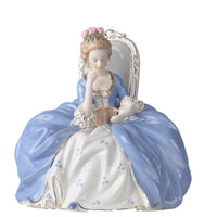 Woman Reading Statue Elegant Figurine with Book Timeless Feminine Figure Statue for Collectors