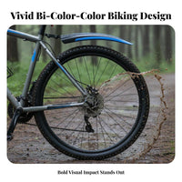 2 Pieces Mountain Bike Mudguard Set Easy to Install Mountain Bike Mud Guards Plastic Cycle Mudguard Streamlined Shape Cycling