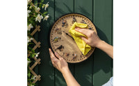 Wall Clock with Bird Design Outdoor Clock with Bird Dial Decorative for Homeowners, Gardeners, Garden, Porch, Backyard