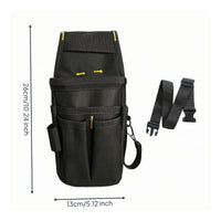 Tool Belt Pouch Adjustable Tool Pouch with Belt Wear-Resistant Compact for Electricians, Construction Sites, Home Repairs