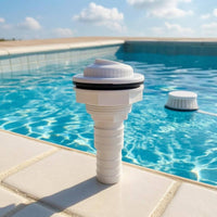 Hex Collar Pool Nozzle Fitting Black Sealing Seal Pool Filter Hose Adapter White Plastic Hose Barb Adapter Compact