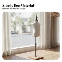 Stable Base Children's Clothing Display Lightweight Child Mannequin Easy to Assemble Child Mannequin Torso Decorative for Boutique Owners, Online Sellers, Shop Window, Trade Exhibition, Photography Studio, Sewing Room