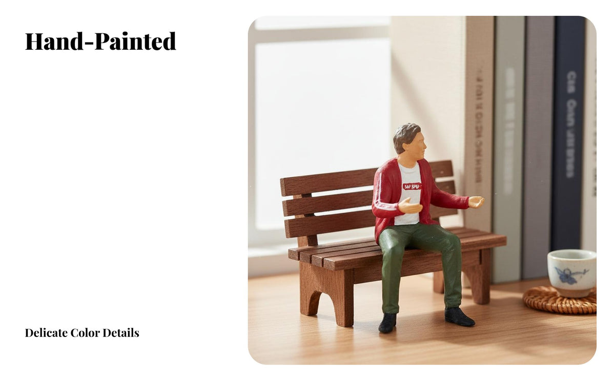 1/64 Scale People Figure Collectible Item 1:64 Scale People Figure High Detail Hand-Painted Resin Figurine for Hobbyists, Dioramas, Sand Tables