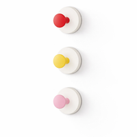Kitchen Hook for Organization with a Single in a Vibrant Pink Color, Heavy Duty Suction Cup for Students in a Cartoon Style