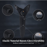 Handsunrestricted Fingerless LED Glove Breathable Lighted Fingerless Glove Elastic Finger Light Gloves Wrist Strap for Fishing