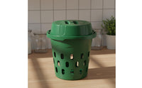 Compost Bin with Lid Worm Farm Composter with Lid Perforated Worm Compost Bin for Homeowners, Patio