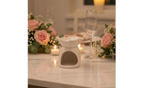 Tealight Warmer Compact Ceramic Burner Easy to Glaze Ceramic Scented Melt Burner for Wedding