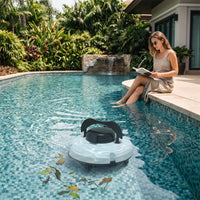 Rechargeable Cordless Robotic Pool Vacuum Cleaner Fine Filter Cordless Robotic Pool Cleaner Submersible Portable