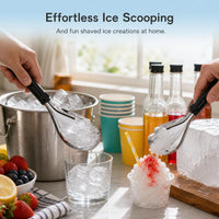 Stainless Steel Ice Shaver with Handle for Home and Commercial Use