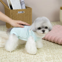 Dog Anti-Licking Shirt and Cat T-Shirt, Full Body Dog T-Shirt and Cat Anti-Licking Shirt with Buttons, Solid Polyester Lining Pet Indoor Clothing