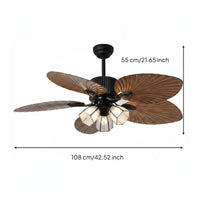 Vintage Overhead Fan Light Unified Design Overhead Fan Light 5 Vanes