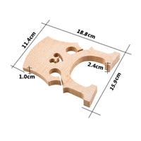 Double Bass Bridge Easy to Fit Upright Bass Bridge Smooth Lightweight for Luthier, Instrument Repair, Setup Work