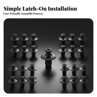 100 Pieces Fastener Rivet Wheel Arch Liner Clip Wear-Resistant Universal Car Body Clip for Home Mechanics, Mechanics
