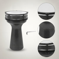 Turkish Aluminum Goblet Drum 8-Inch Goblet Drum with Tuning Key Textured Hand Drum with Wrench for Instrumentalists, Beginners
