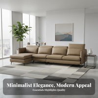 L-Shaped Sectional Nordic design Sofa configurable Design Couch for Apartment Dwellers, Homeowners, Small Apartments, Lounge Area