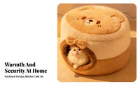 Thick Cushion Warm Cat Sleeping Bag Versatile Purpose Cat Cave Bed Breathable for Small Dog Owners, Indoors, Bedroom, Living Room