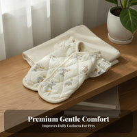 Completely Cotton Padded Cat Jacket Easy Snap Closure Quilted Pet Vest for Daily Wear, Cold Weather, Indoors