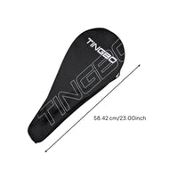 Shielding Tennis Racquet Cover with Shoulder Strap Slim Tennis Racket Bag with Shoulder Strap Lightweight Single Racket Carrying Case Portable for Beginners, Training, Travel