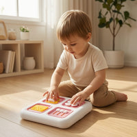 Fine Motor Double-Sided Activity Board Hands-on Busy Board with Maze Tactile Toy Sensory for Toddlers, Babies, Road Trips, Airplane