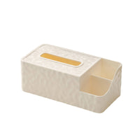 Tissue Box with Side Compartment Multifunctional Tissue Box Cover with Organizer Practical Stylish for Desk, Vanity