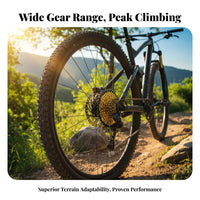 Mountain Bike Cassette Gold Plated All-Terrain Bike Speed Cassette Cycle Flywheel Lightweight Drivetrain Part Effortless