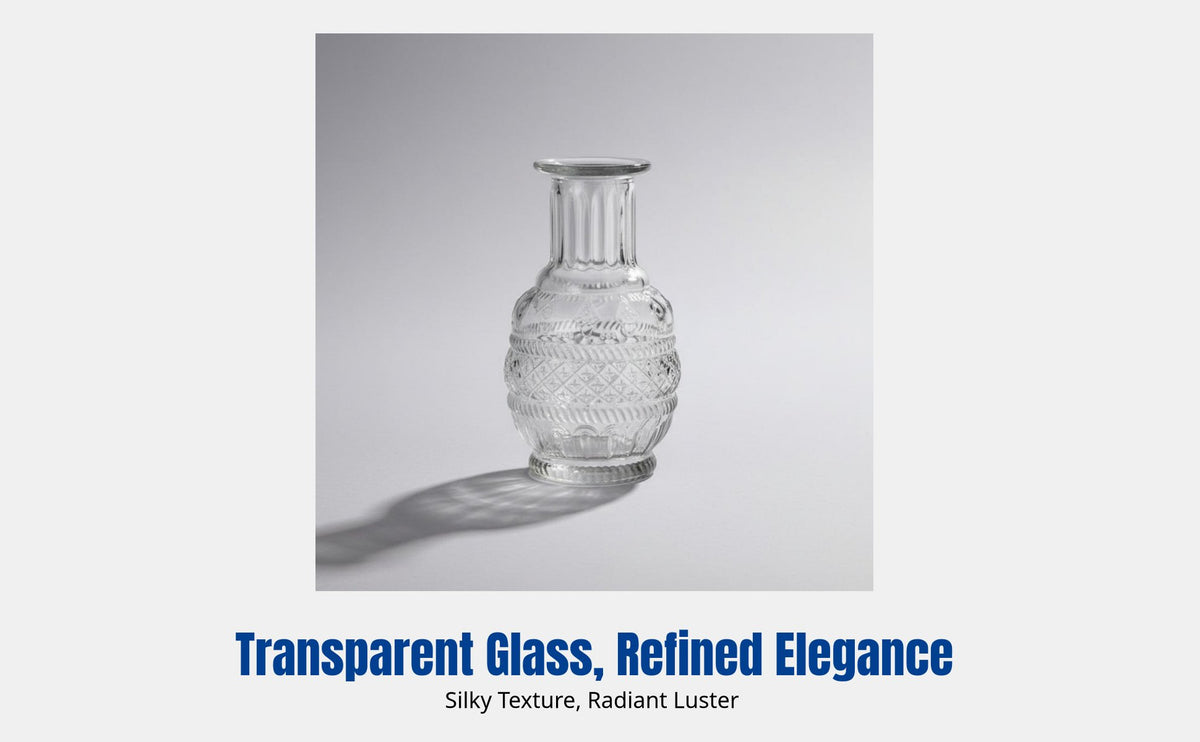 Mini Glass Vase, Nordic Modern, Transparent Polished Flower Holder, Home Decor, Water Propagation, Random Design