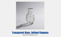 Mini Glass Vase, Nordic Modern, Transparent Polished Flower Holder, Home Decor, Water Propagation, Random Design