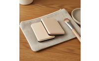Empty Eyeshadow Palette Portable Refillable 2-Pan Palette Lightweight Refillable Eyeshadow Container for Jet-Setters, Travel, Mobile