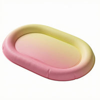 Raised Rim Oval Pet Bed Soft Oval Feline Bed Easy to Clean Cushion Nest Washable