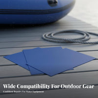 3 Pieces PVC Repair Piece Sturdy Inflatable Boat Repair Piece Heavy Duty Inflatable Repair Kit for Kayakers, Outdoor Enthusiasts, Kayaking