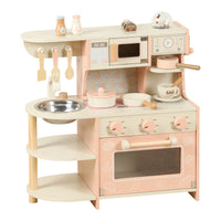 Wooden Pretend Play Kitchen Toy Set for Kids