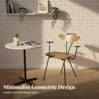 Industrial Design Minimalist Tripod Chair Designer Inspired Dining Seat Ergonomic Backrest Household Furniture Lightweight Frame for Homeowners, Design Enthusiasts, Business Owners, Restaurant, Kitchen, Living Room, Home Office