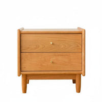 Nordic Design Nightstand with Rattan Drawer Minimalist Aesthetic Rattan Drawer Bedside Cabinet Japanese aesthetic End Table sturdy Wood Legs for Apartment Dwellers, Homeowners, Students, Bedroom, Small Spaces, Dorm Room, Home Office
