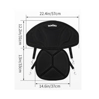 Adjustable Kayak Seat Molded Kayak Seat with Backrest Waterproof Detachable for Kayakers, Paddlers