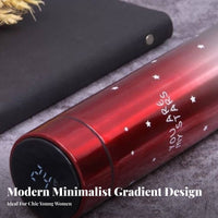Long-Lasting Insulation LED Temperature Display Insulated Bottle Leakproof Lid LED Temperature Display Bottle Leak Proof for Women, School