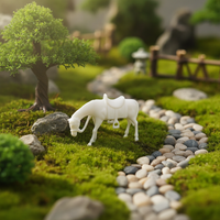 Chinese Micro Landscape Ancient Horse Figurine Ornament