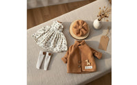 Interchangeable Outfits 30cm BJD Doll Clothes Set Soft Textile 1/6 Scale Doll Apparel Cute Design BJD Outfit Set Handmade for Collection
