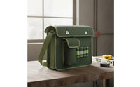 Canvas Tool Bag Large Capacity Electrician Tool Bag Wear-Resistant for Carpenters, Plumbers, Construction