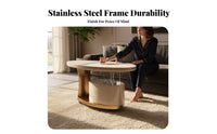 Mobile with casters C-Shaped Rolling Table Italian design Living Room Furniture Space-Saving Serving Cart Multi-Functional for Apartment Dwellers, Homeowners, Students, Next to Sofa, Home Office, Bedroom, Balcony