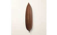 Leaf-Shaped Serving Tray Decorative Leaf-Shaped Tray Narrow Wooden Platter for Simplicity Lovers, Tabletop Decor