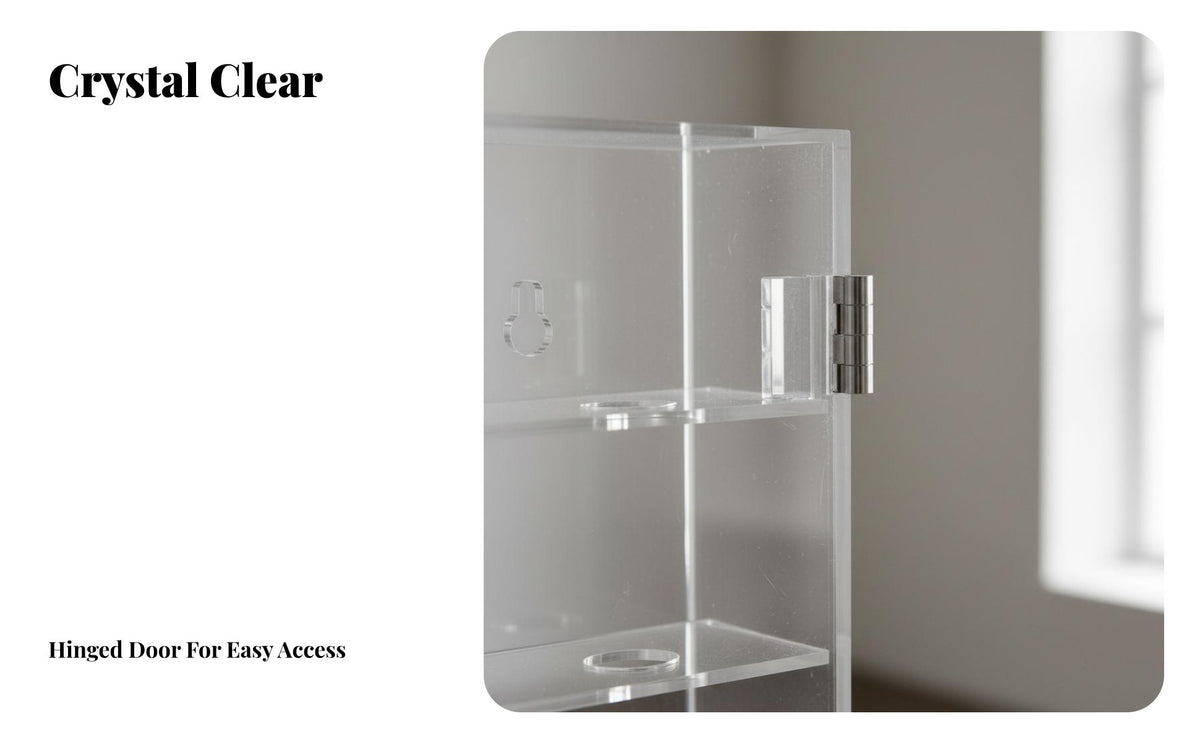 Acrylic Golf Ball Display Case Multi-Tier Clear Golf Ball Storage Holder Showcase for Collectors, Club House