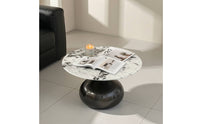 Pedestal Side Table Sculptural Pedestal End Table Modern Furniture for Living Room, Reading Corner