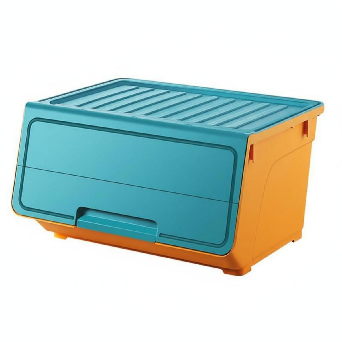 Frontopening Wheeled Container Clear View Household Storage With casters for children