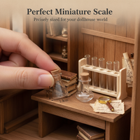 Dollhouse Miniature Laboratory Glassware Set - Test Tubes & Beakers