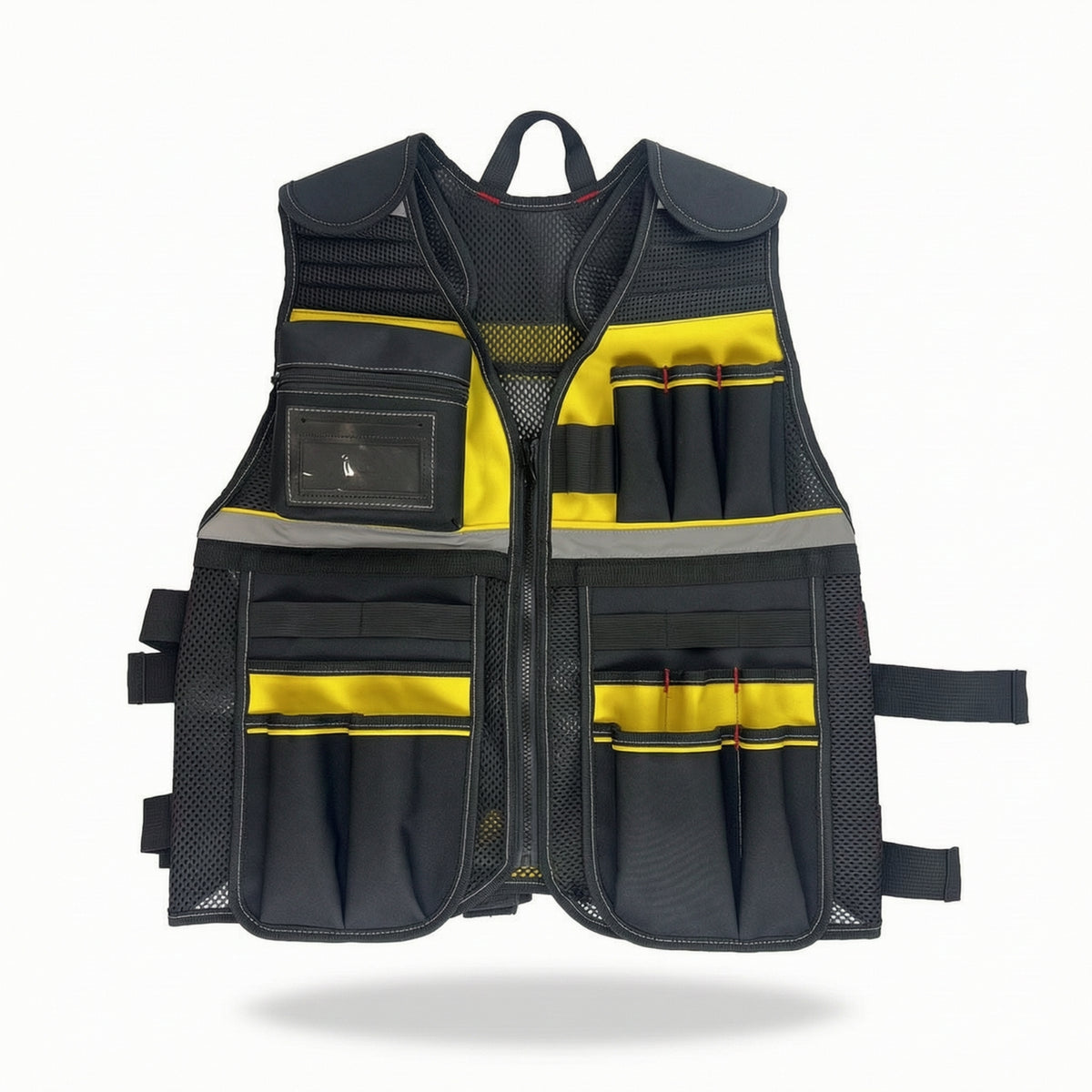 Tool Vest Reflective Tool Vest with Pockets Breathable for Construction Site