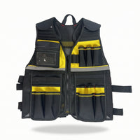 Tool Vest Reflective Tool Vest with Pockets Breathable for Construction Site