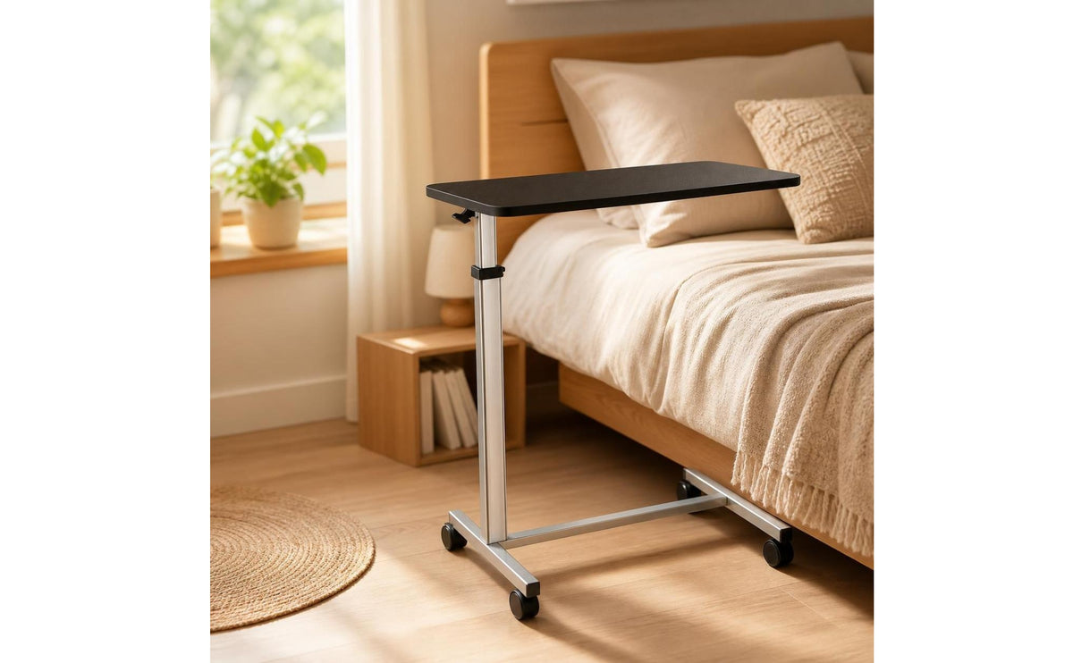 Bedside Table Mobile Bedside Table Heavy-Duty Furniture for Patients, Caregivers