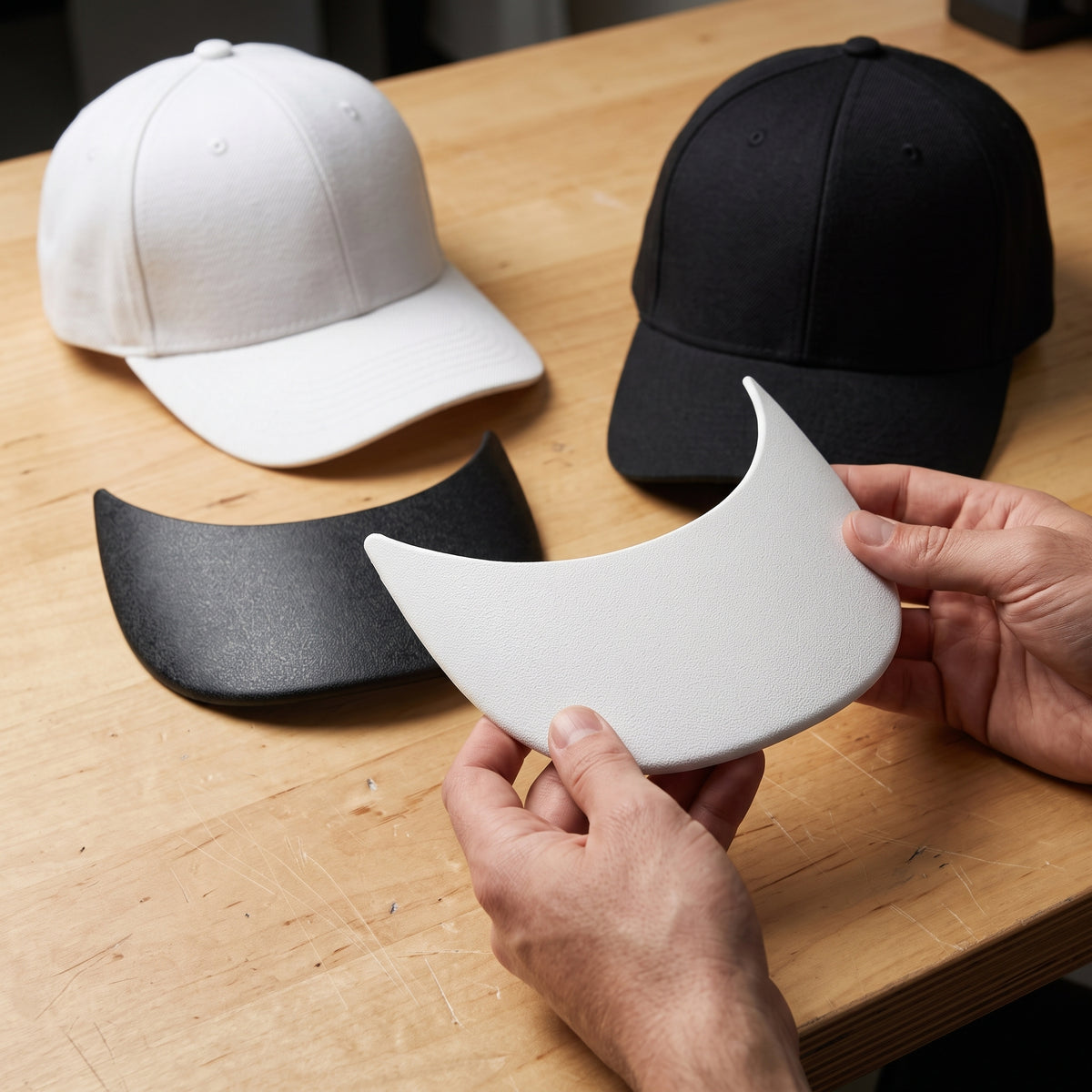 Curved Brim Inserts for Baseball Caps - 2mm Thick