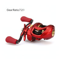 Low-Profile Baitcasting Reel Ultra-Light Low-Profile Casting Reel Baitcaster Metal Alloy Lightweight for Anglers